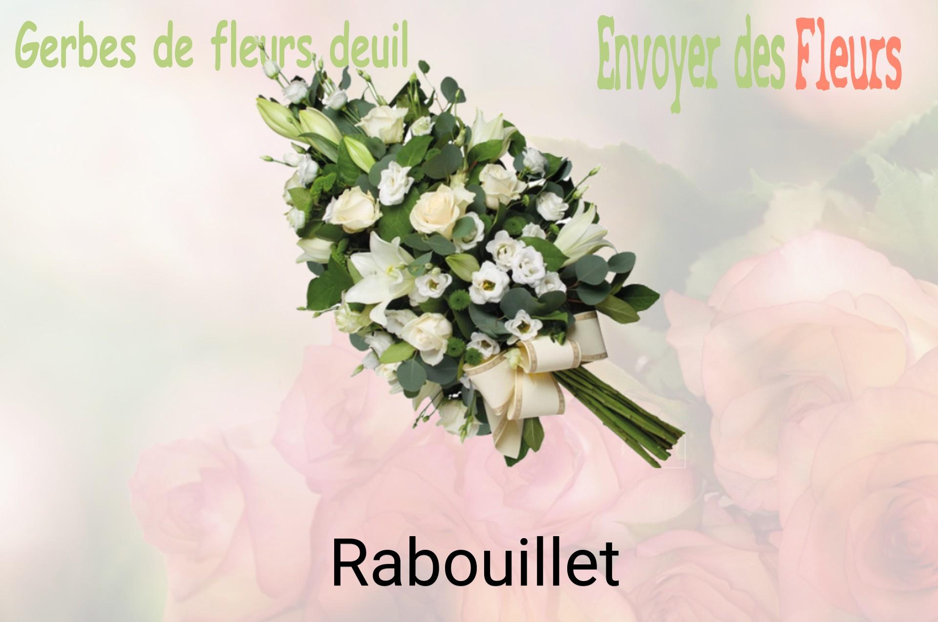 Gerbe de fleurs de deuil livrée à Rabouillet